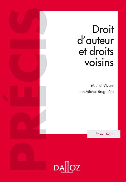Cover image for book Droit d'auteur et droits voisins