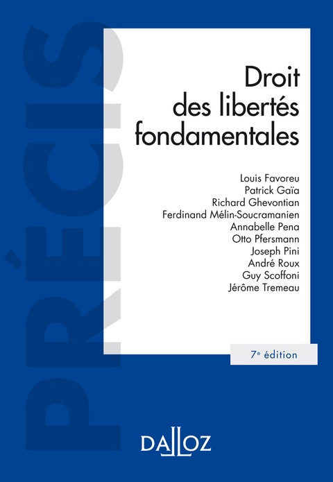 Cover image for book Droit des libertés fondamentales