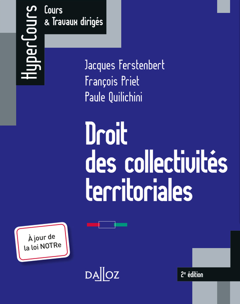 Cover image for book Droit des collectivités territoriales