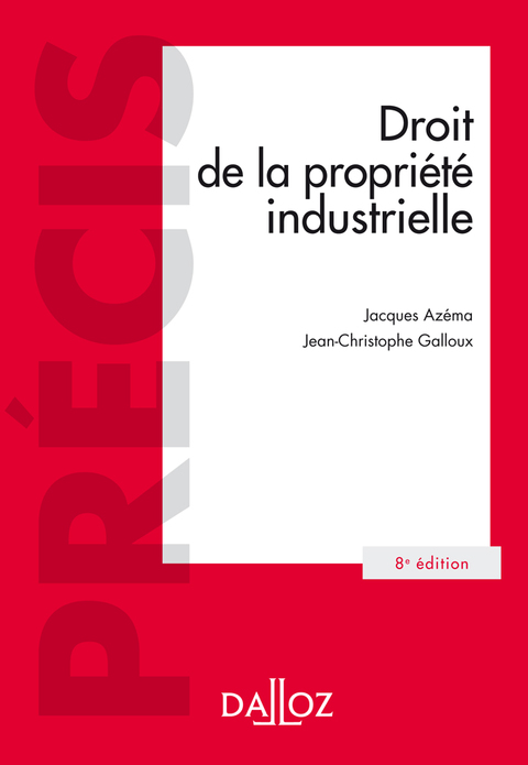 Cover image for book Droit de la propriété industrielle