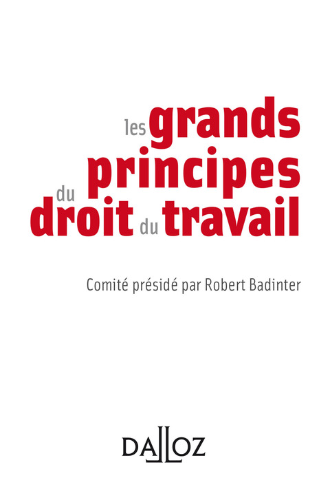 Cover image for book Les grands principes du droit du travail