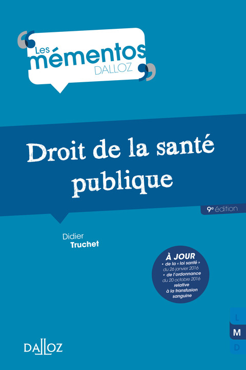 Cover image for book Droit de la santé publique