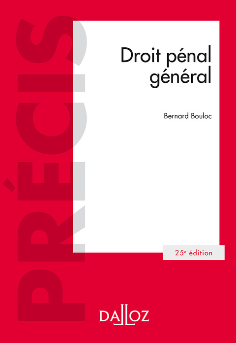 Cover image for book Droit pénal général