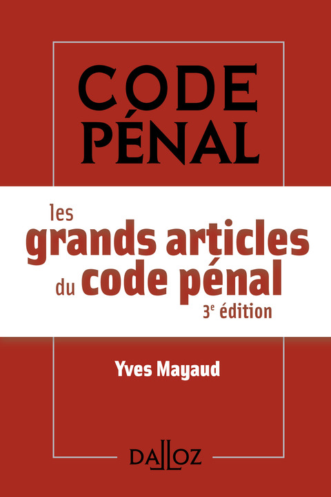 Cover image for book Les grands articles du Code pénal