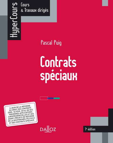 Cover image for book Contrats spéciaux