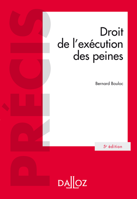 Cover image for book Droit de l'exécution des peines