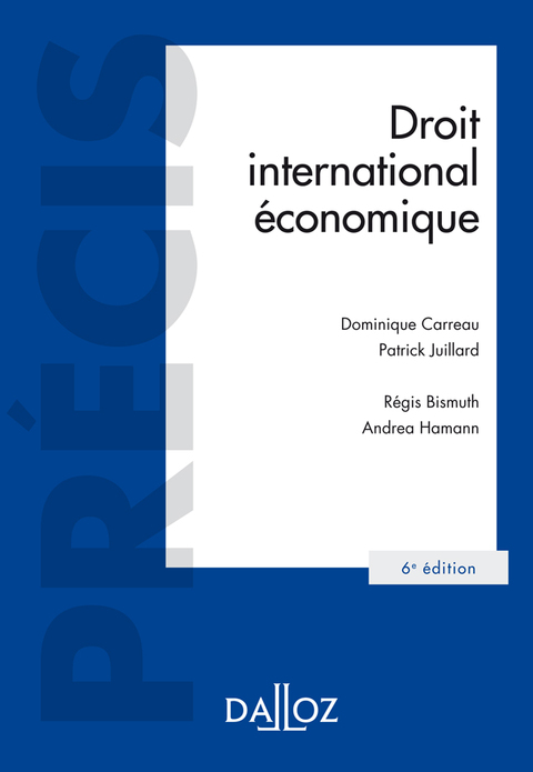 Cover image for book Droit international économique