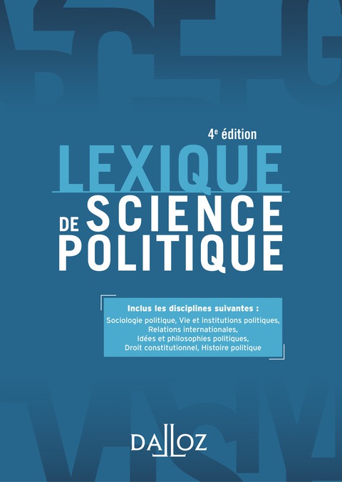 Cover image for book Lexique de science politique