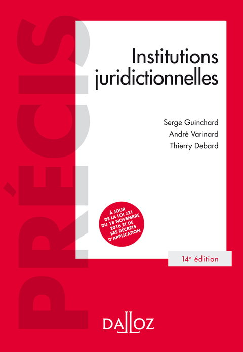 Cover image for book Institutions juridictionnelles