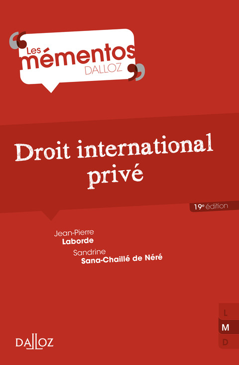 Cover image for book Droit international privé