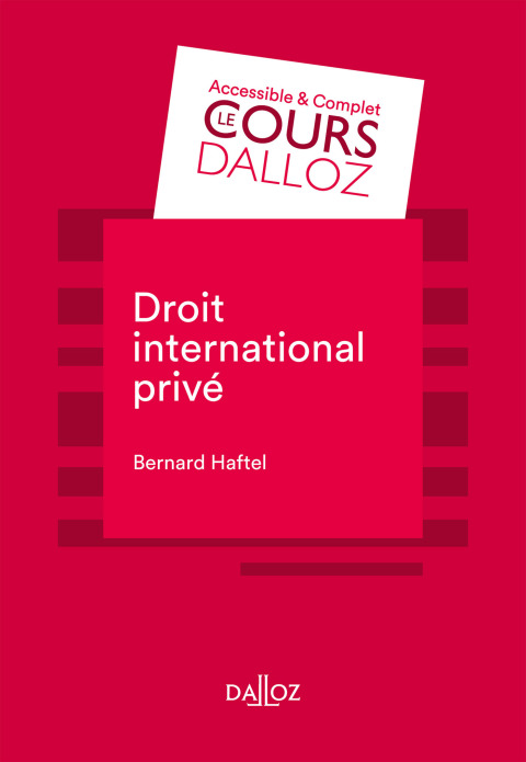 Cover image for book Droit international privé