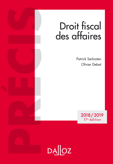 Cover image for book Droit fiscal des affaires 2018-2019