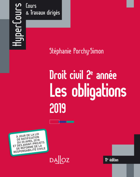 Cover image for book Droit civil 2e année, les obligations 2019
