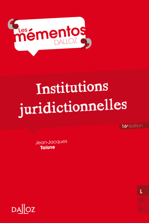 Cover image for book Institutions juridictionnelles