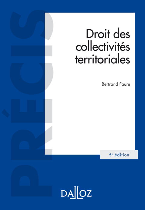 Cover image for book Droit des collectivités territoriales