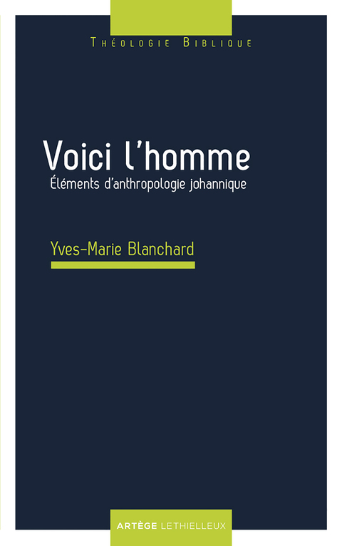 Cover image for book Voici l'homme