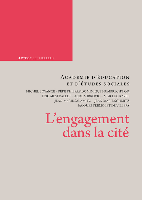 Cover image for book L'engagement dans la cité