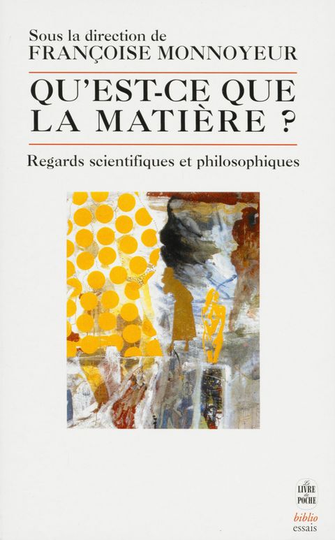 Cover image for book Qu'est ce que la matière ?- Inédit
