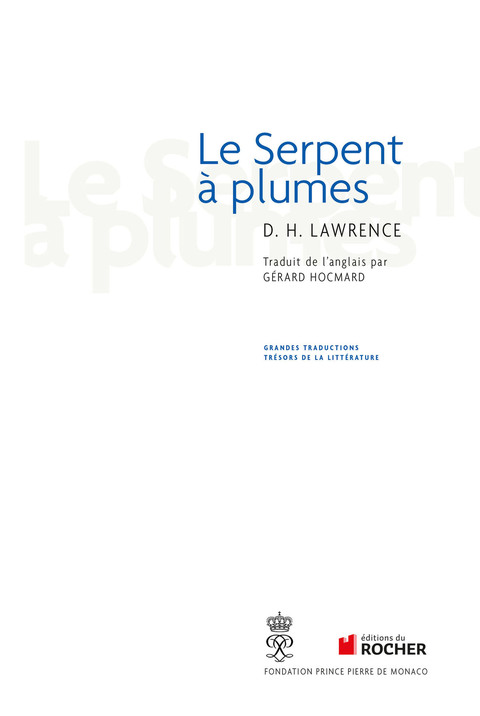 Cover image for book Le Serpent à plumes