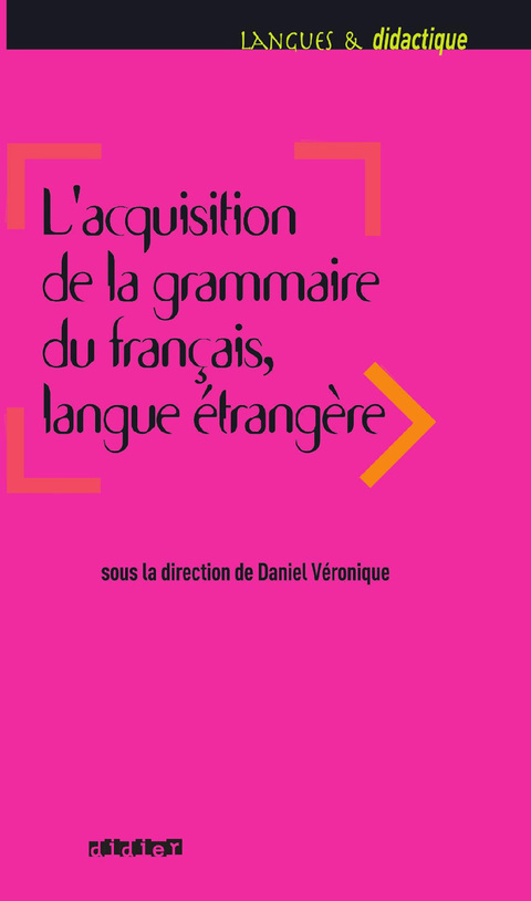 Cover image for book Acquisition de la grammaire du français langue étrangère - Ebook