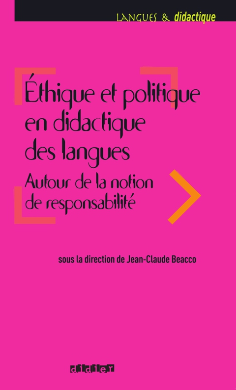 Cover image for book Ethique et politique en didactique des langues - Ebook