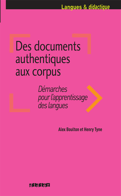 Cover image for book Des documents authentiques aux corpus - Ebook