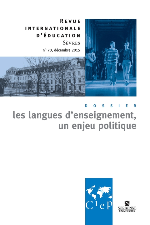 Cover image for book Les langues d'enseignement, un enjeu politique -  Revue internationale d'éducation Sèvres 70 - Ebook