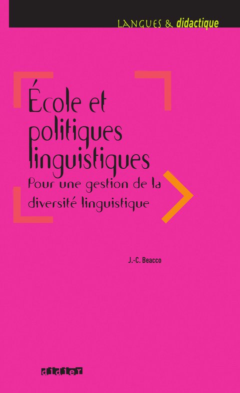 Cover image for book Ecole et politiques linguistiques 2016 - Ebook