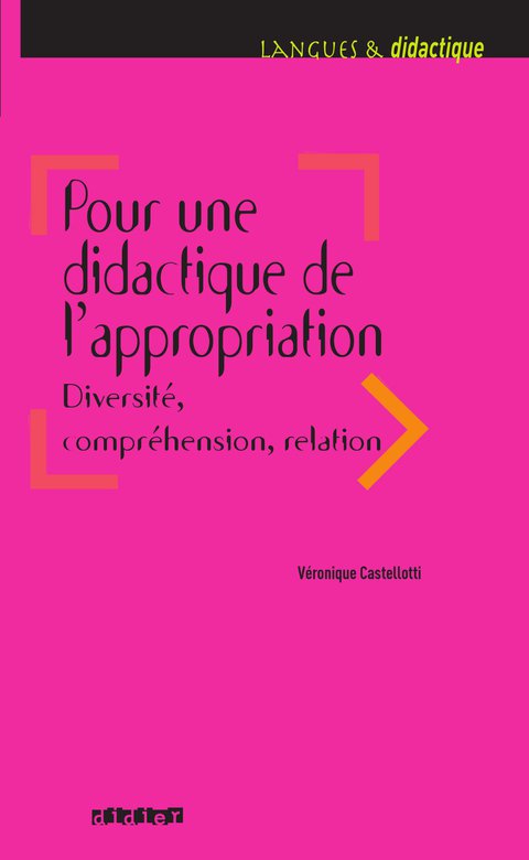 Cover image for book Pour une didactique de l'appropriation, diversité, compréhension, relation - Ebook