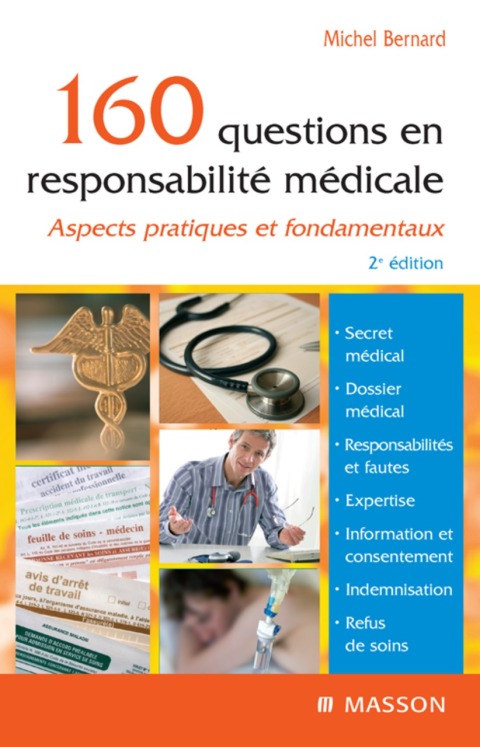 Cover image for book 160 questions en responsabilité médicale