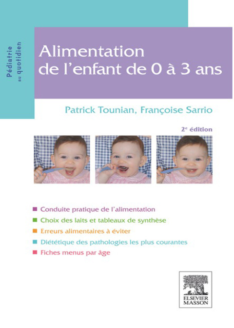Cover image for book Alimentation de l'enfant de 0 à 3 ans