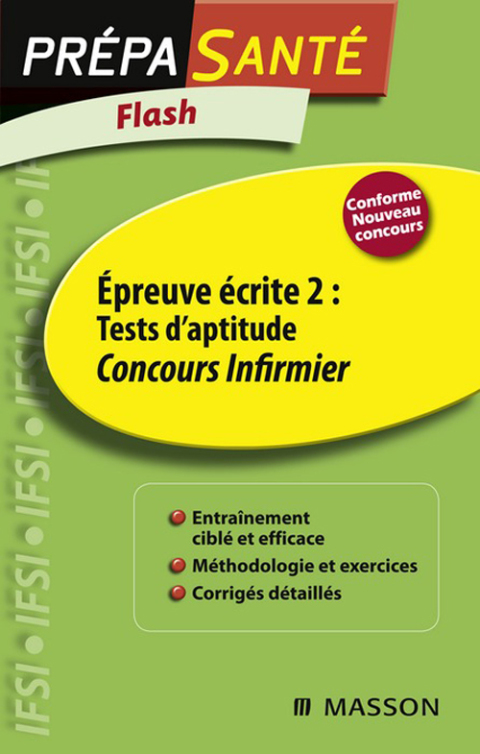 Cover image for book Flash Épreuve écrite 2 : Tests d'aptitude Concours Infirmier