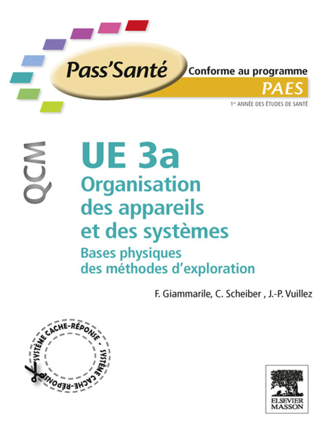 Cover image for book UE 3a - Organisation des appareils et des systèmes - QCM