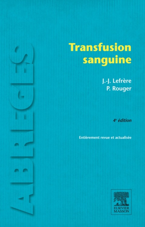 Cover image for book Transfusion sanguine