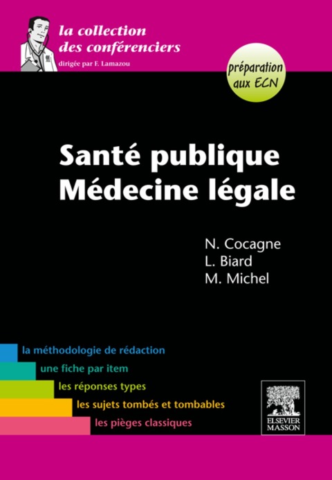 Cover image for book Santé publique-Médecine légale