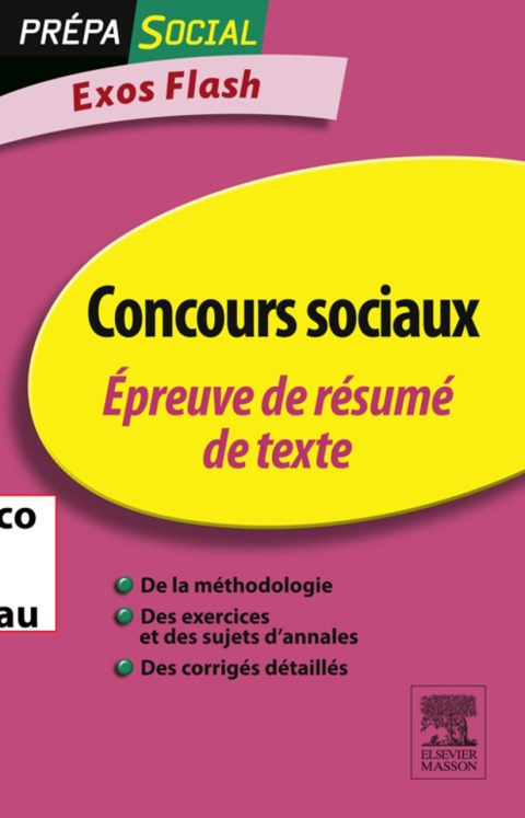Cover image for book Concours sociaux Épreuve de résumé de texte