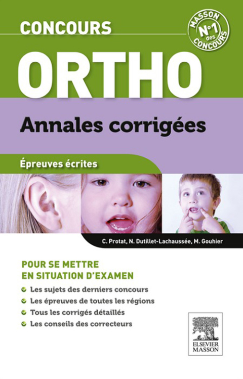 Cover image for book Annales corrigées Concours Orthophoniste