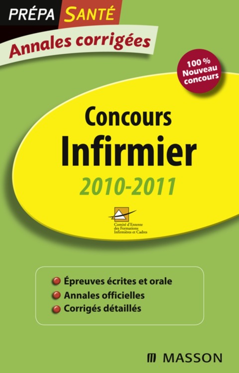 Cover image for book Annales corrigées Concours Infirmier 2010-2011
