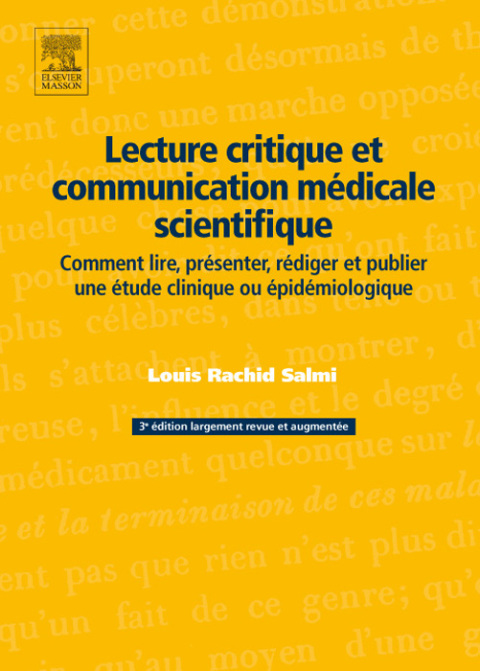 Cover image for book Lecture critique et communication médicale scientifique