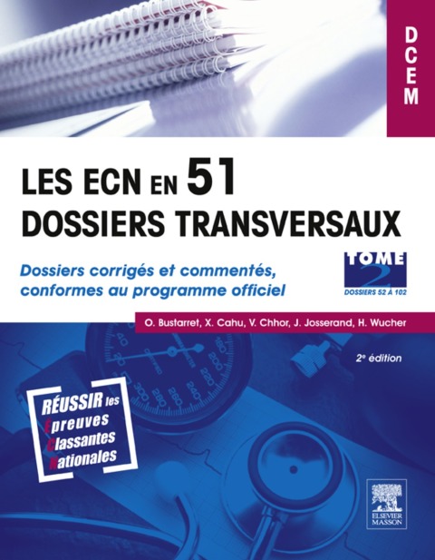 Cover image for book Les ECN en 51 dossiers transversaux - Tome 2, Dossiers 52 à 102