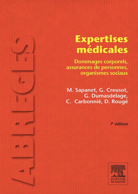 Cover image for book Expertises médicales