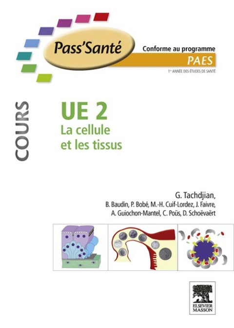 Cover image for book UE 2 - La cellule et les tissus - Cours