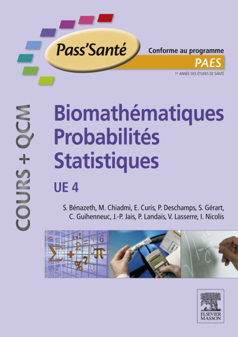 Cover image for book Biomathématiques - Probabilités - Statistiques (Cours + QCM)
