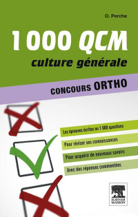 Cover image: 1000 QCM Culture générale Concours Ortho 9782294731839