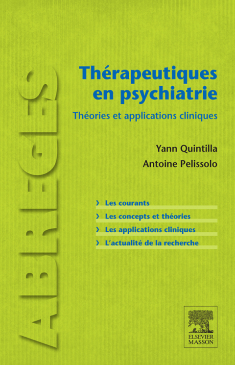 Cover image for book Thérapeutiques en psychiatrie