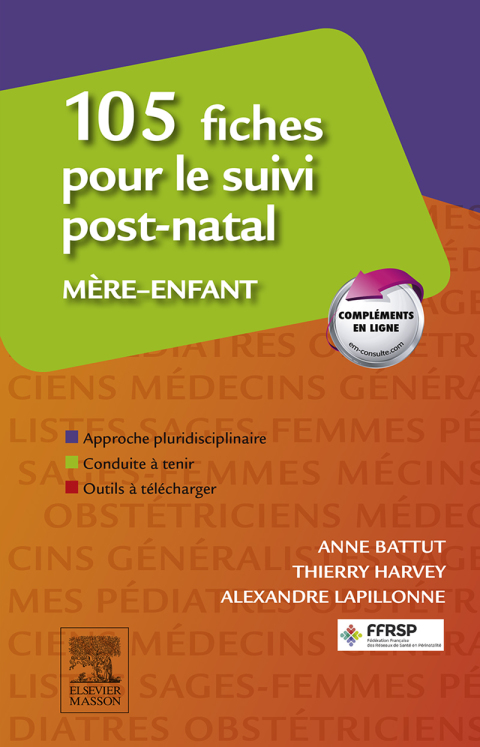 Cover image for book 105 fiches pour le suivi post-natal mère-enfant