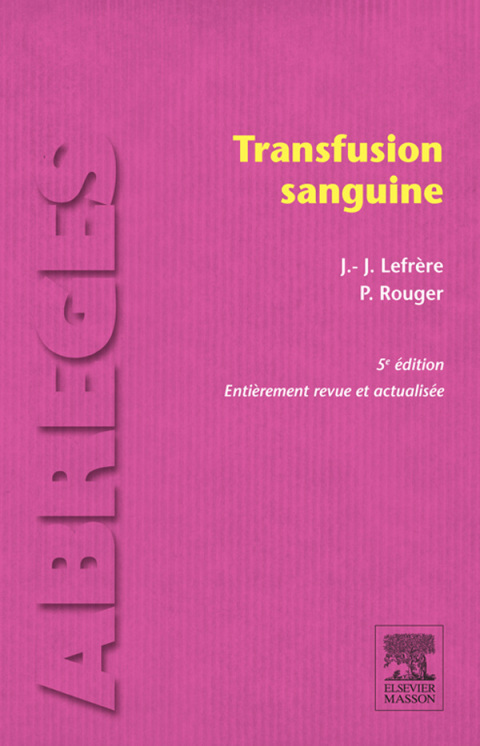 Cover image for book Transfusion sanguine