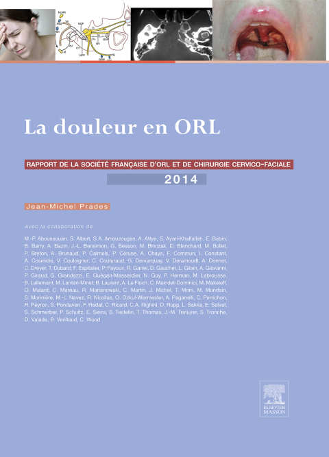Cover image for book La douleur en ORL