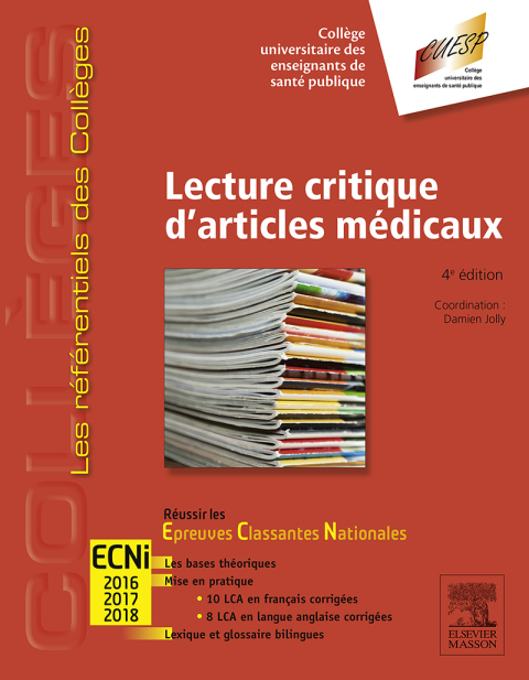 Cover image for book Lecture critique d'articles médicaux