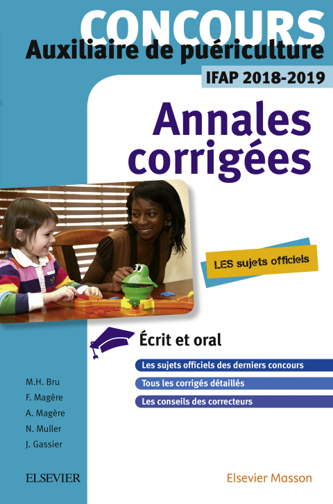 Cover image for book Concours Auxiliaire de puériculture - Annales corrigées - IFAP 2018/2019